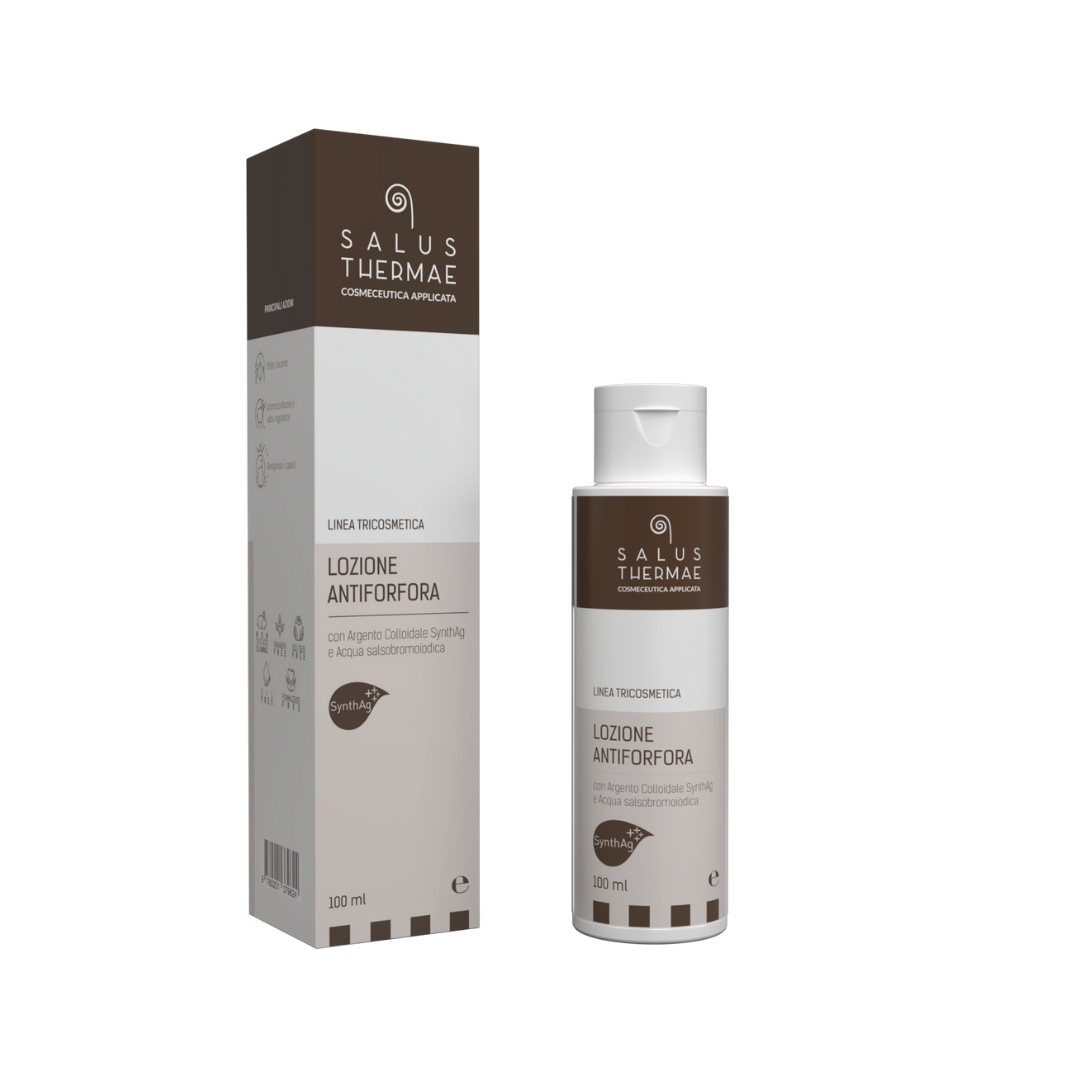 Anti-dandruff lotion 100 ml with SynthAg Silver and Thermal Water.