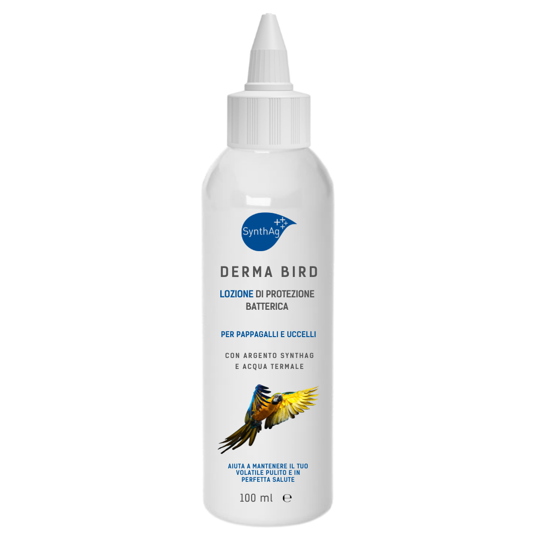 DERMA BIRD Antibacterial lotion for Parrots and Birds.