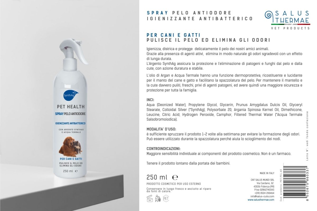 anti-odor anti-bacterial sanitizing hair spray